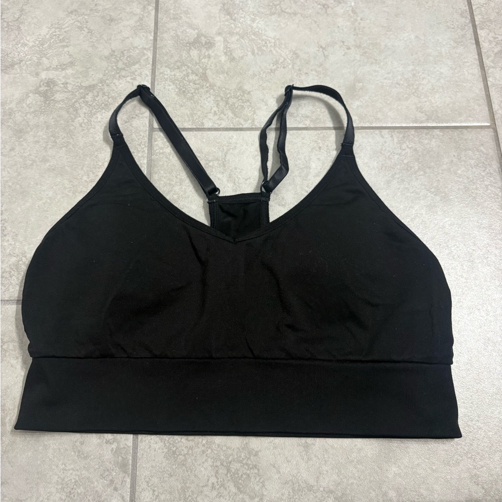 PINK Victoria's Secret Black Sports Bra